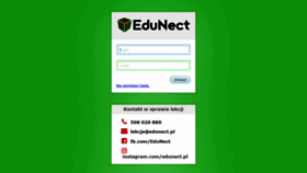 What Edunect.pl website looked like in 2019 (4 years ago)