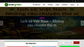 What Evergreen.edu.vn website looked like in 2019 (4 years ago)