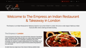 What Empressindian.co.uk website looked like in 2019 (4 years ago)