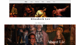 What Elizabeth-lev.com website looked like in 2019 (4 years ago)