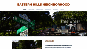 What Easternhillsfortworth.com website looked like in 2019 (4 years ago)