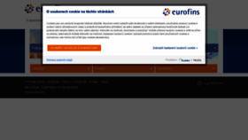 What Eurofins.cz website looked like in 2019 (4 years ago)