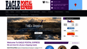 What Eaglepostalxpress.com website looked like in 2019 (4 years ago)