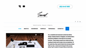 What Earnest.sg website looked like in 2019 (5 years ago)