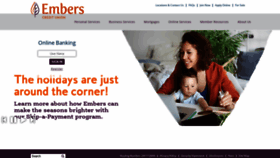 What Embers.org website looked like in 2019 (4 years ago)
