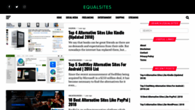What Equalsites.com website looked like in 2019 (4 years ago)