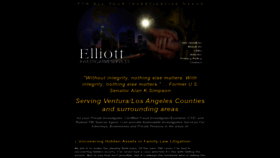 What Elliottinvestigativeservices.com website looked like in 2019 (4 years ago)