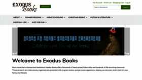 What Exodusbooks.com website looked like in 2019 (4 years ago)