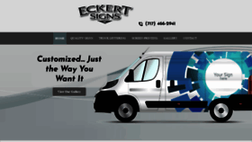 What Eckertsigns.com website looked like in 2019 (4 years ago)