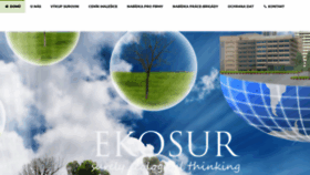 What Ekosur.cz website looked like in 2019 (4 years ago)