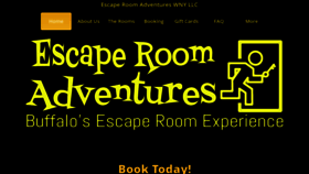 What Escaperoomadventureswny.com website looked like in 2019 (4 years ago)