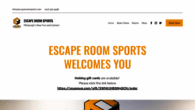 What Escaperoomsports.com website looked like in 2019 (4 years ago)