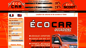 What Ecocar-tahiti.com website looked like in 2019 (4 years ago)