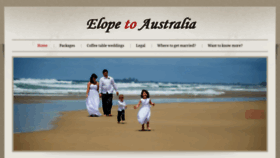 What Elopetoaustralia.com.au website looked like in 2019 (4 years ago)