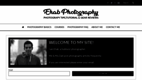 What Ehabphotography.com website looked like in 2019 (4 years ago)