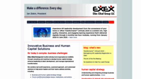 What Exexgroup.com website looked like in 2019 (4 years ago)