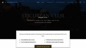 What Epicurean.club website looked like in 2019 (4 years ago)