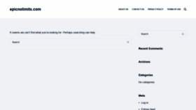 What Epicnolimits.com website looked like in 2019 (6 years ago)