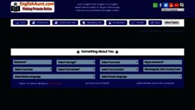 What Englishaunt.com website looked like in 2019 (4 years ago)