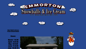 What Emmortonsnowballs.com website looked like in 2019 (4 years ago)