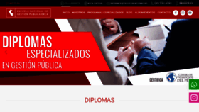 What Escuelanacional.pe website looked like in 2019 (4 years ago)