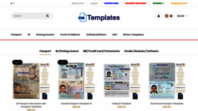 What Editable-templates.cc website looked like in 2019 (5 years ago)