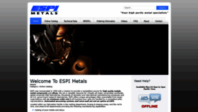What Espimetals.com website looked like in 2019 (4 years ago)
