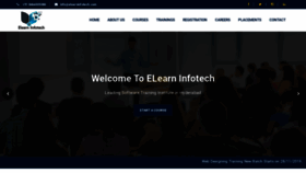 What Elearninfotech.com website looked like in 2019 (4 years ago)
