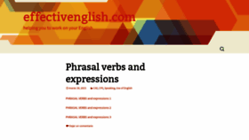 What Effectivenglish.com website looked like in 2019 (4 years ago)