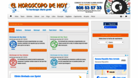 What Elhoroscopodehoy.es website looked like in 2019 (4 years ago)