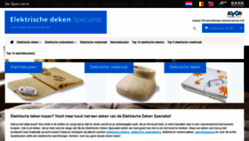 What Elektrischedeken-specialist.nl website looked like in 2019 (4 years ago)