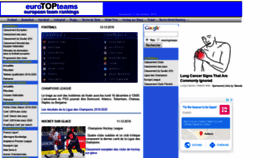 What Eurotopteams.com website looked like in 2019 (4 years ago)