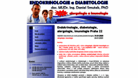 What Endokrinologie-diabetologie.cz website looked like in 2019 (4 years ago)