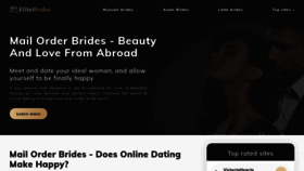 What Elite-brides.com website looked like in 2019 (4 years ago)