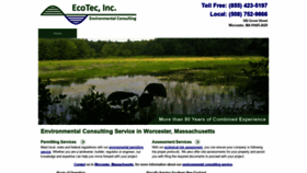 What Ecotecinc.us website looked like in 2019 (4 years ago)