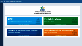 What Estreito.sigeescola.com.br website looked like in 2019 (4 years ago)