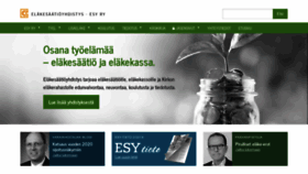 What Elakesaatioyhdistys.fi website looked like in 2019 (4 years ago)