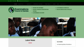 What Exams-council.org.zm website looked like in 2019 (4 years ago)