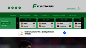 What Elfutbolero.com.mx website looked like in 2019 (4 years ago)