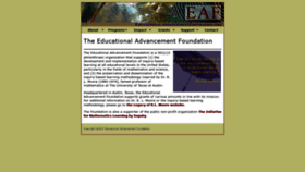 What Eduadvance.org website looked like in 2019 (4 years ago)