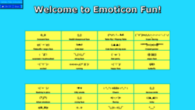 What Emoticonfun.org website looked like in 2019 (4 years ago)