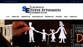 What Efthimioulaw.com website looked like in 2019 (4 years ago)