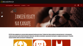 What Eko-edukacja.org.pl website looked like in 2019 (4 years ago)
