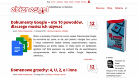 What Ebiznesy.pl website looked like in 2019 (4 years ago)