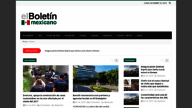 What Elboletinmexicano.com website looked like in 2019 (4 years ago)