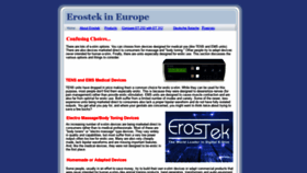 What Erostek.eu website looked like in 2019 (4 years ago)
