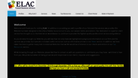 What Elacllc.com website looked like in 2019 (4 years ago)