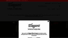 What Elegantwineandliquors.com website looked like in 2019 (4 years ago)