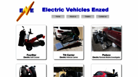 What Electricvehiclesenzed.co.nz website looked like in 2019 (4 years ago)