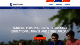What Educationaltravel.worldstrides.com website looked like in 2019 (4 years ago)